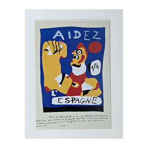 Joan Miro - Aidez l'Espagne licensed mini print