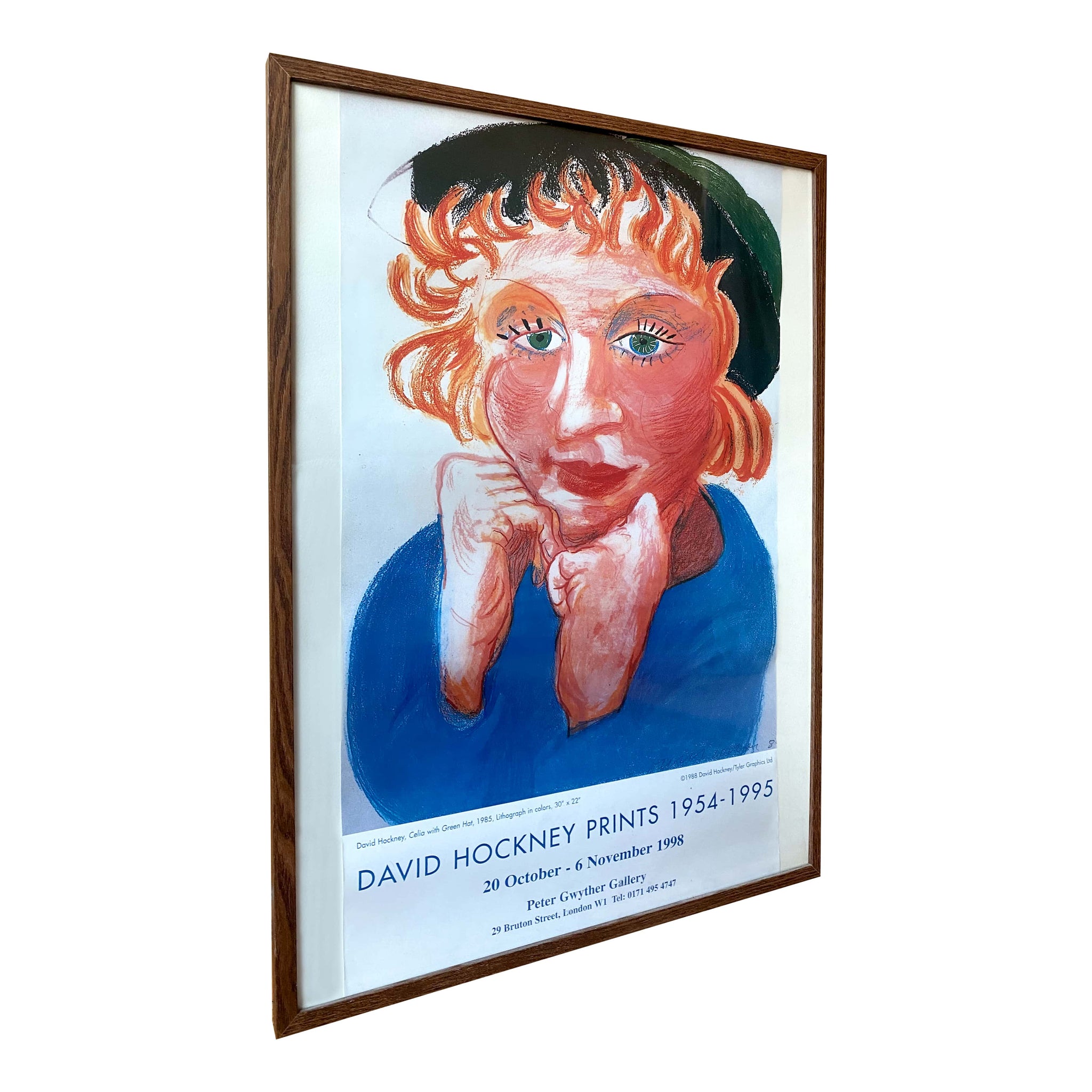 1998 David Hockney Prints 1954 - 1995 Exhibition Poster