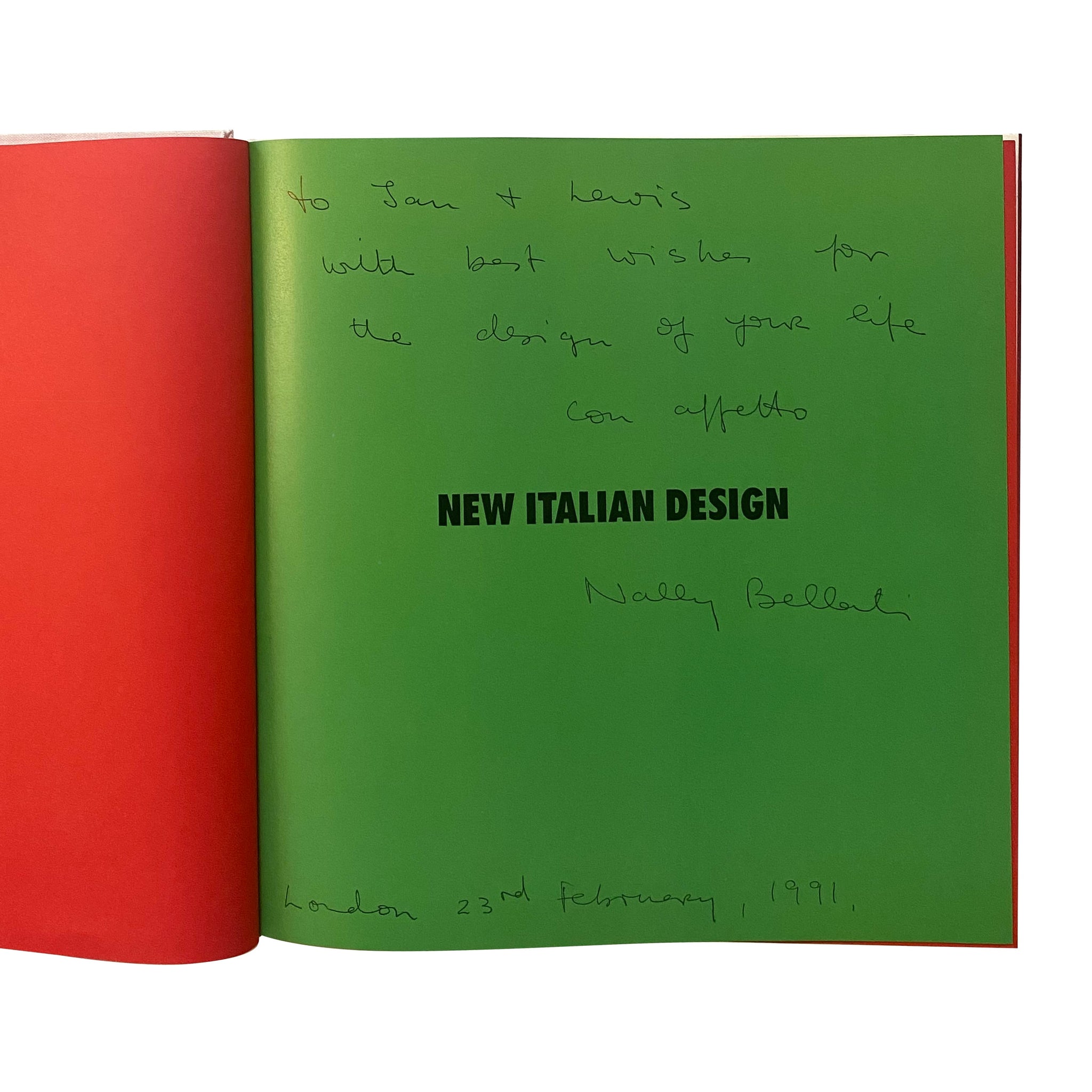 New Italian Design - Nally Bellati, Rizzoli Publishing. Rare 1st Edition.