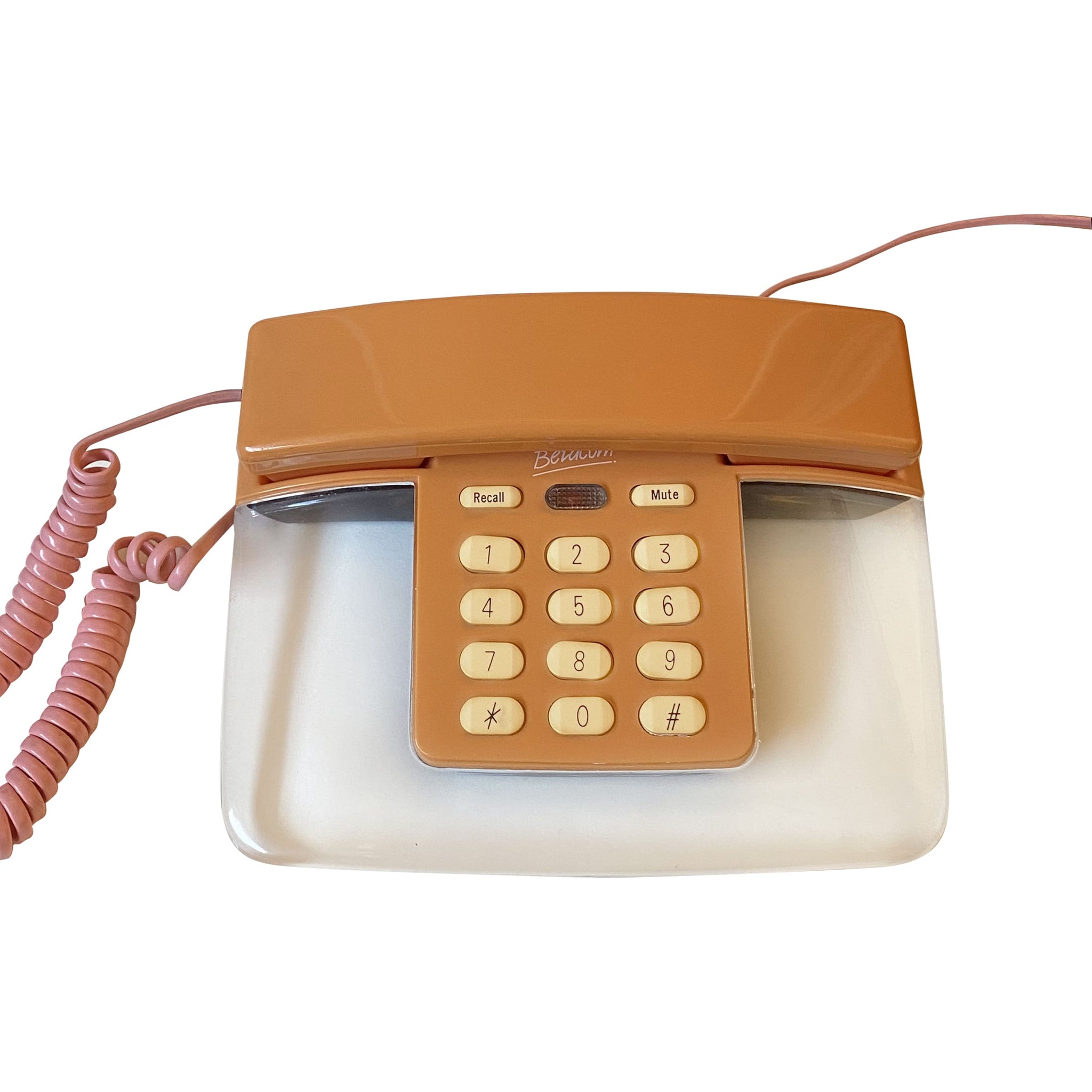 80s Retro Ombre Pink and Orange Betacom Cristal Phone